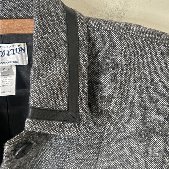 PENDLETON Gray Wool Silk Blend Blazer Office Academia Size 6 - Picture 8 of 15